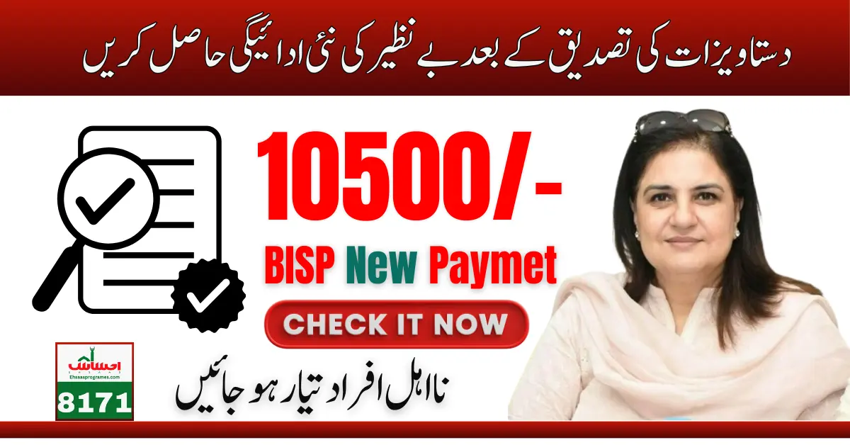 Document Verification for BISP 10500 Payment