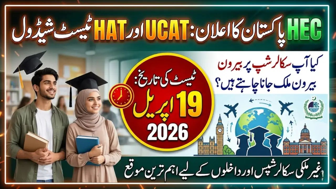 HEC Announces UCAT & HAT Test Date 2026 Check Complete Details For Pakistani Student