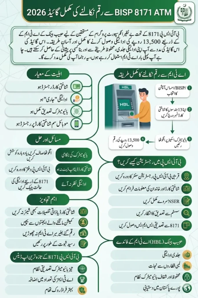 BISP 8171 ATM Withdrawal Guide 2026 & Check Common Problems